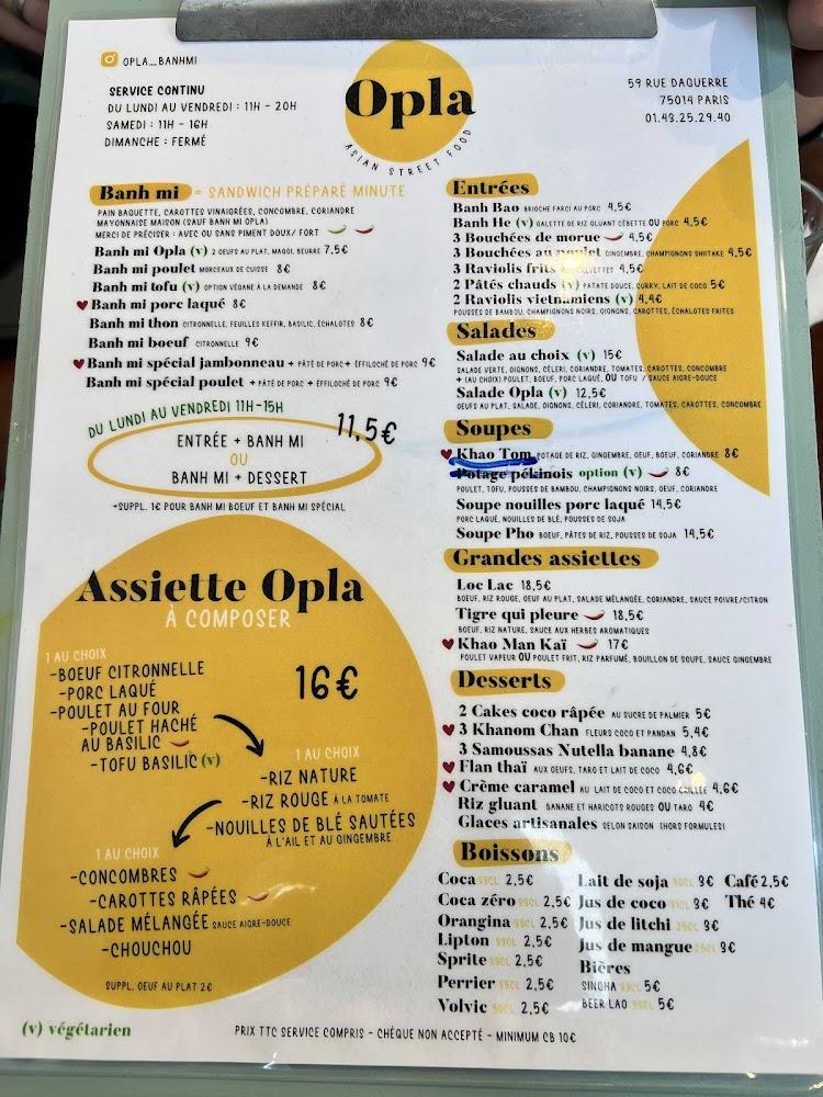 Opla - Banh Mi & more - Menu Image 2